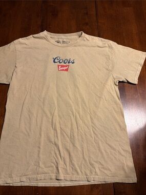 Coors Banquet Short Sleeve T-Shirt in Tan